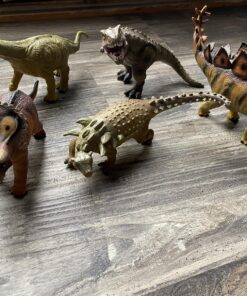 PREXTEX 5 PCS Jumbo Dinosaur Toys Figures Set - Realistic Toy Dinosaurs and Large Dinosaur Toy for Kids and Toddlers Dinosaur Set - Giant Dinosaur Toy 5 Pack - 11-14 Inch Assorted 25 81N 6s1mPTL