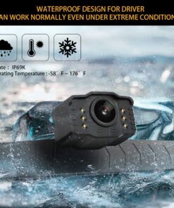 Xroose S2 HD Wired Backup Camera, 149° Wide Field of View License Plate Camera, IP69 Waterproof LED Colored Night Vision Rear-View Camera for Reversing/Driving Car Pickup SUV Truck … 43 81N0ZcqkRXL