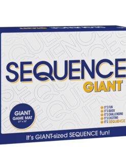 Jax Giant (aka Jumbo) SEQUENCE Game - Box Edition with Cushioned Mat, Cards and Chips, Package Colors May Vary , Blue JUMBO BOX Standard Packaging 14 81N1qtKAMEL