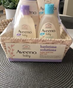 Aveeno Baby Bathtime Solutions Baby & Me Gift Set with Baby Wash & Shampoo, Calming Baby Bath & Wash, Baby Daily Moisturizing Lotion & Stress Relief Body Wash for Mom, Soap-Free, 4 items 47 81N2VtIhY8L