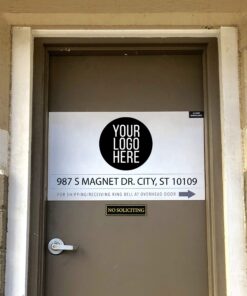 No Soliciting - Family, Friends, & Neighbors Welcome Door Magnet - The Perfect "No Soliciting" Sign for Metal Doors and Frames (2.5" x 9") 26 81N2n42vHL