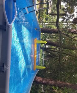 Intex 24ft X 12ft X 52in Ultra Frame Rectangular Pool Set with Sand Filter Pump, Ladder, Ground Cloth & Pool Cover 24 ft x 12 ft x 52 in 44 81N2xorBJrL