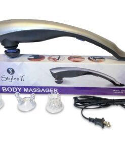 Styles II Deep-Tissue Therapeutic Percussion Body Massager - 3 Attachment Head to Relieve Knots, Pain, Stiffness & Fatigue in Neck, Shoulder, Foot, Back, Thigh & More - Great for Home & Travel Use 17 81N3Js7w1rL