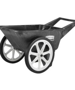 Rubbermaid Commercial Big Wheel Cart, 200 Pound Capacity, Black, FG565461BLA Unassembled 9 81N3jkpEDUL