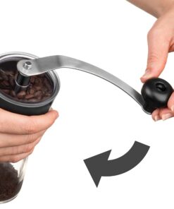 KONA Manual Coffee Grinder, Conical Burr Mill with Adjustable Setting, Best Ceramic Burr Coffee Grinder for Aeropress, Drip Coffee, Espresso, French Press, Turkish Brew 27 81N6ECqWNhL