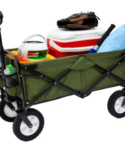 Mac Sports Folding Steel Frame Garden Utility Wagon Cart, Green (for Parts) 29 81N6kfUAwhL