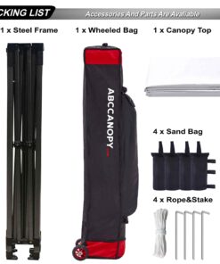 ABCCANOPY Patio Pop Up Canopy Tent 10x10 Commercial-Series (White) White 27 81N7R6TIn5L