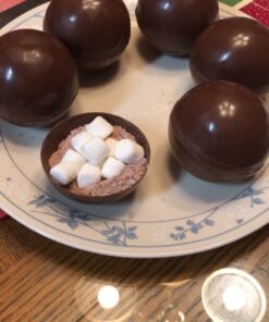 BAKER DEPOT Silicone mould for Hot Chocolate Bomb Dome Mousse desert Cake Decorating Tool Baking DIY Mould Set of 3 42 81N8Xs4rsuL