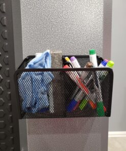 Workablez Pencil Holder for Desk, Magnetic Pen Holder for Refrigerator, Magnetic Marker Holder for Whiteboard, Magnetic Holder, Whiteboard Marker Holder Magnetic Marker Holder w. 2 Large Compartments 2 compartments 32 81N8iFAWpPL