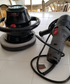 PORTER-CABLE Polisher, 6 Inch, 4.5 Amp, Speed Dial 2,500-6,800 OPM, 5” Counter Balance (7424XP),Gray Polisher Only 46 81N8tSXUgBL