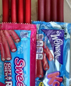 SweeTARTS Soft and Chewy Ropes, Cherry Punch, 1.8 Ounces (Pack of 24) Pack of 24 24 81N9R5H6pqL