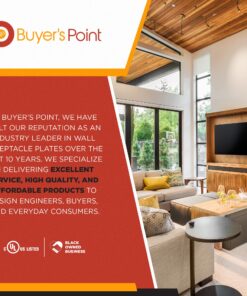 BUYER'S POINT HDMI Wall Plate | UL Listed Single Outlet HDMI 2.0 w/Built In 6-inch Pigtail, Supports Ethernet and 4K Video, Perfect Cable for Gaming PC, BluRay and Home Theaters (White) — 1 Pack White 16 81N9UUtHf2L