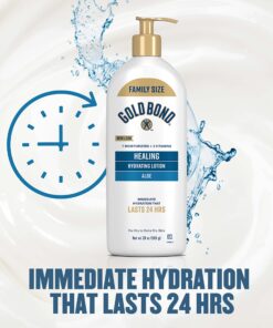Gold Bond Healing Hydrating Lotion, 20 oz., With Aloe, Moisturizes, Immediate 24-Hour Hydration 20 Ounce (Pack of 1) 22 81N9bB8ejsL