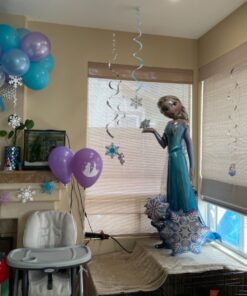 Frozen's Elsa The Snow Queen Airwalker Birthday Balloons Decoration - 57" Inches 32 81NA0m3C85L