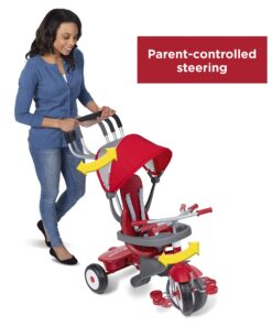 4-in-1 Stroll 'N Trike, Red Toddler Tricycle for Ages 1 Year -5 Years, 19.88" x 35.04" x 40.75" Classic 32 81NA83YMbYL