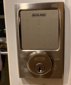 SCHLAGE Sense Smart Deadbolt with Century Trim in Satin Nickel (BE479 CEN 619) Smart Lock 30 81NBoyj65vL