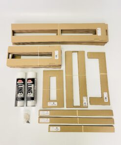 Alternative view of Ronan Sports Complete Easy Court Basketball Stencil Kit | Includes Spray Paint & Spray Box | Made in USA White