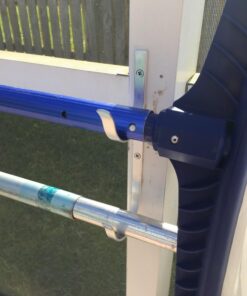 Gray Bunny Pool Pole Hanger, 2 Piece Nickel Gray Premium Aluminum Swimming Pool Accessories Hook Set, for Telescopic Poles, Skimmers, Leaf Rakes, Nets, Brushes, Vacuum Hose, Garden Tools 1 Pack (2 Hooks) 20 81NCmd sIJL