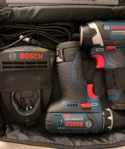 BOSCH CLPK22-120 12V Max Cordless 2-Tool 3/8 in. Drill/Driver and 1/4 in. Impact Driver Combo Kit with 2 Batteries, Charger and Case,Blue 12V Kit 52 81NCyVlO7zL