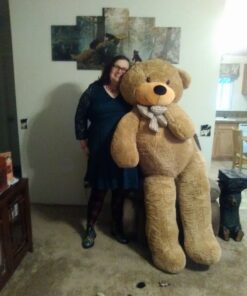Joyfay 78" Giant Teddy Bear Huge 6.5 feet Stuffed Teddy Bear Soft Toy Valentine's Big Gift (Brown) Brown 41 81NDNPJbkeL