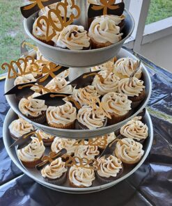 YuBoBo 2024 Graduation Cupcake Toppers, 48 PCS Food/Appetizer Picks For Graduation Party Mini Cake Decorations, Diploma, 2024, Grad Cap Set 48 Pieces (Gold) Gold 32 81NDpBz3ojL