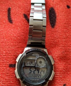 Casio Men's AE1000WD-1AVCF Silver-Tone Digital Watch 54 81NEr hMpEL