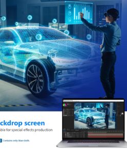 NEEWER 6x9 feet/1.8x2.8m Photo Studio 100% Pure Polyester Collapsible Backdrop Background for Photography, Video and Television (Backdrop ONLY) - Blue 15 81NErnukJyS