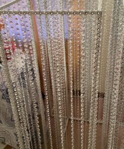 WAZHRMGHG 99FT Clear Acrylic Crystal Garland Strands Hanging Chandelier Bead Chain Ornament String Decorations for Manzanita Centerpiece Christmas Tree Wedding Party Celebration (99FT(30M)) 99FT(30M) 28 81NG4VjnGHL