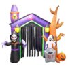 8.5 Foot Halloween Inflatable Haunted House Castle with Skeleton, Ghost & Skulls 9 81NGuYZFiTL