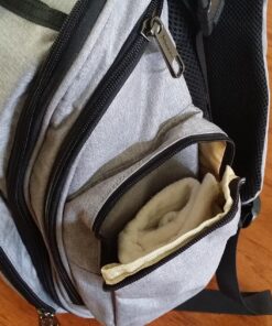 Mancro Diaper Bag Backpack, Large Multifunction Waterproof Travel Baby Changing Bag for Dad Mom with 4 Insulated Pockets and Stroller Straps, Maternity Baby Bag for Boys Girls, Grey Austere Grey 72 81NHfMDQCiL