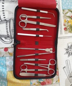 Advanced Dissection Kit Biology Lab Anatomy Dissecting Set with Stainless Steel Scalpel Knife Handle Blades for Medical Students and Veterinary by InstaSkincare 55 81NJjGYSxwL