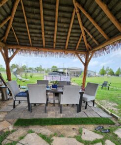 GOLDEN MOON Turf Grass, Artificial Grass, Tile Interlocking and Self-Draining Mat for Patio, Indoor Outdoor, 1x1 ft, 1.5 in Pile Height, 9 Pack 9 Tiles(9 sq ft) 43 81NJpuorMSL