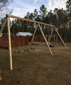 Eastern Jungle Gym Easy 1-2-3 A-Frame 2 Brackets for Swing Set with All Mounting Hardware, Green 2 A-Frame Swing Set Brackets 42 81NKE 34idL