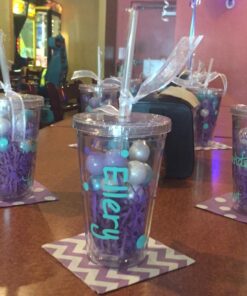 Maars Drinkware Bulk Double Wall Insulated Acrylic Tumblers with Straw and Lid (Set of 12), 16 oz, Clear 12 Count (Pack of 1) 31 81NMOSPJTrL