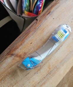 GUM Folding Travel Toothbrush - Compact Head + Tongue Cleaner - Soft Bristled Travel Toothbrushes for Adults 1ct (6pk) 6 Brushes 30 81NMd6qAQoL