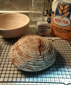 FORSUN Round Bread-Banneton-Proofing-Rising-Basket Rattan Brotform Bread Dough Set 8.5 inch for Home Bakers 8.5 inch Round bread proofing basket 33 81NN1zFsLML