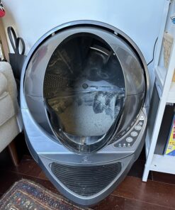 Meowant Self-Cleaning Cat Litter Box, Intelligent Radar Safety Protection Automatic Cat Littler Box for Multiple Cats, Large Capacity/Isolation Odor/APP Control Smart Cat Litter Box with Mat & Liner Gray 53 81NNpQrELYL