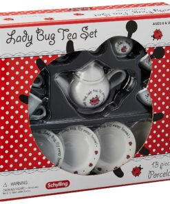 Alternative view of Schylling Ladybug Porcelain Tea Set , White