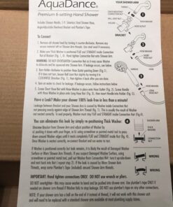 AquaDance High Pressure 6-Setting 3.5" Chrome Face Handheld Shower with Hose for the Ultimate Shower Experience! Officially Independently Tested to Meet Strict US Quality & Performance Standards! 2.5 Gallon Per Minute 32 81NQfg6I8L 2