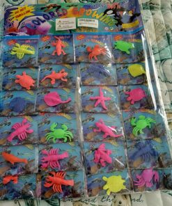 Funlop 24 Pack Sensory Jelly Water Growing Sea Life Creatures Animals, Amazing, Fun, Educational, Learning Toy for Children Boys and Girls (24 Assorted Sea Creatures and Colors) 32 81NRCAOys3L