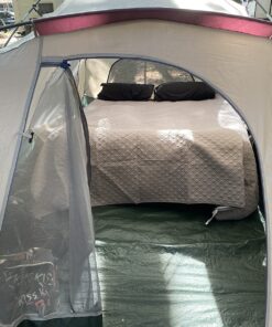 King Koil Luxury Air Mattress Queen with Built-in Pump for Home, 20” Queen Size Inflatable Airbed Luxury Double High Adjustable Blow Up Mattress, Durable - Portable and Waterproof, Black 20 Inch 65 81NSRhM9hL