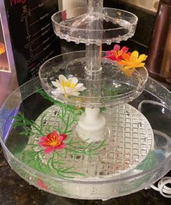 Crafts Central Small 13" Inch Lighted Plastic Water Fountain for Weddings, Cake Centerpiece, and Office Decor 20 81NTd B9EBL