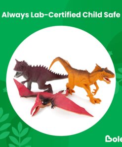 Boley 14 Pk Dinosaur Toys for Kids with Educational Pamphlet - 9" Long Dinosaur Toy Figures for Boys & Girls Ages 3+ 14 Pack + Dino Pamphlet 61 81NXLgdSHML 1
