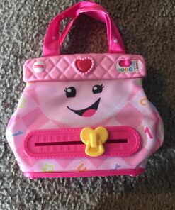 Fisher-Price Smart Purse Learning Toy with Lights Music and Smart Stages Educational Content for Babies and Toddlers, Pink 32 81NakvLOqJL