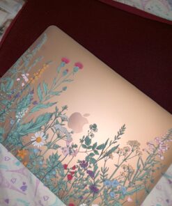 DONGKE for MacBook Air 13 Inch Case 2021 2020 2019 2018 Release Model A2337 M1 A2179 A1932, Frosted Matte Clear Hard Shell Cover for MacBook Air 13" with Retina Display & Touch ID - Garden Floral 42 81NbWVup71L