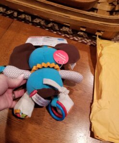 Skip Hop Bandana Buddies Baby Activity and Teething Toy with Multi-Sensory Rattle and Textures, Elephant 43 81NeIwLC0VL