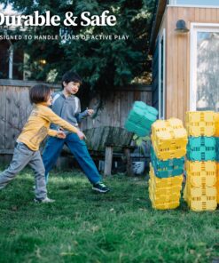 Fort Boards: Fort Building Kit | Jumbo Blocks - Kids Building Toys | 90 Piece Set: Yellow 14 81Nh1cW5dL