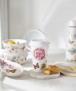 Lenox 837583 Butterfly Meadow Thermal Travel Mug, Multicolor, 1 Count (Pack of 1) 31 81NiwzwFxxL