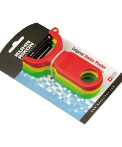 Kuhn Rikon Original Swiss Peeler 3-Pack Red/Green/Yellow Set of 3 Y Type Peeler 24 81Nl2I5BtiL