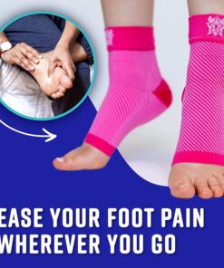 Bitly Plantar Fasciitis Compression Socks for Women & Men - Best Ankle Compression Sleeve, Nano Brace for Everyday Use - Provides Arch Support & Heel Pain Relief (White, Small) White 1 15 81NndAfLV2L